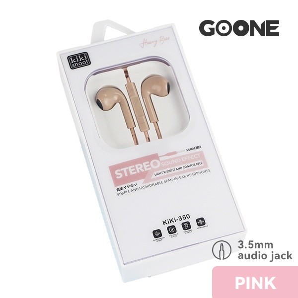 GOONE Headset Earphone 3.5 mm Gaming Musik Original In Ear Mikrofon