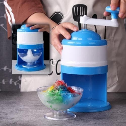 ALAT SERUT ES BATU MINI PORTABLE SNOW CONE ICE CREAM CRUSHER MANUAL