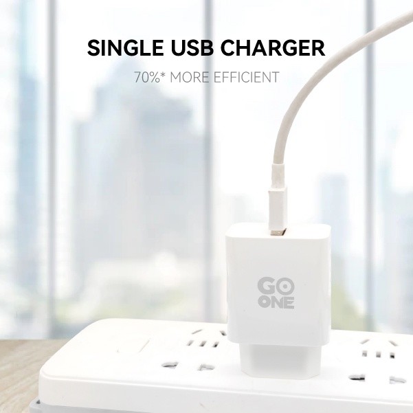 GOONE Kepala Charger Fast Charging Single Port USB Quick 3.0 Charger - 20W Dual Port