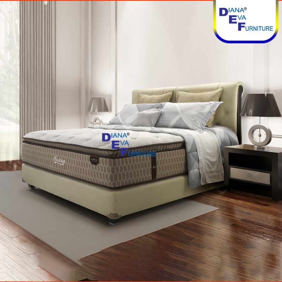Florence Bedset Basilica (Dipan + Sandaran Tanpa Kasur/Matras)
