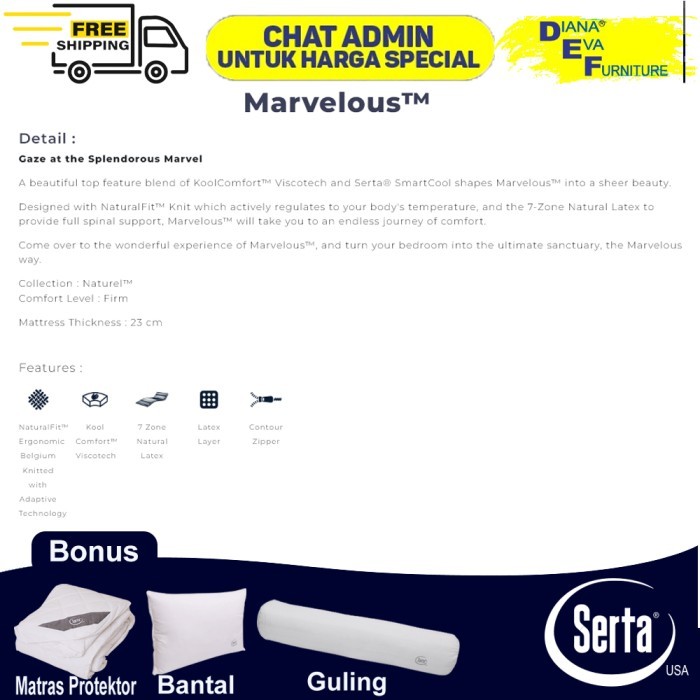 Serta Marvelous Kasur Matras Full Latex