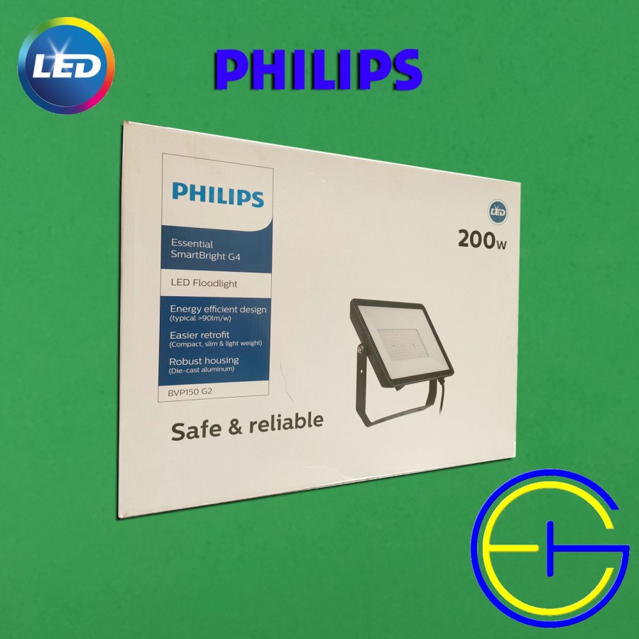 Lampu Sorot Philips BVP150 LED180 Gen2 220-240V 200W SWB ID GM Floodlight - NW