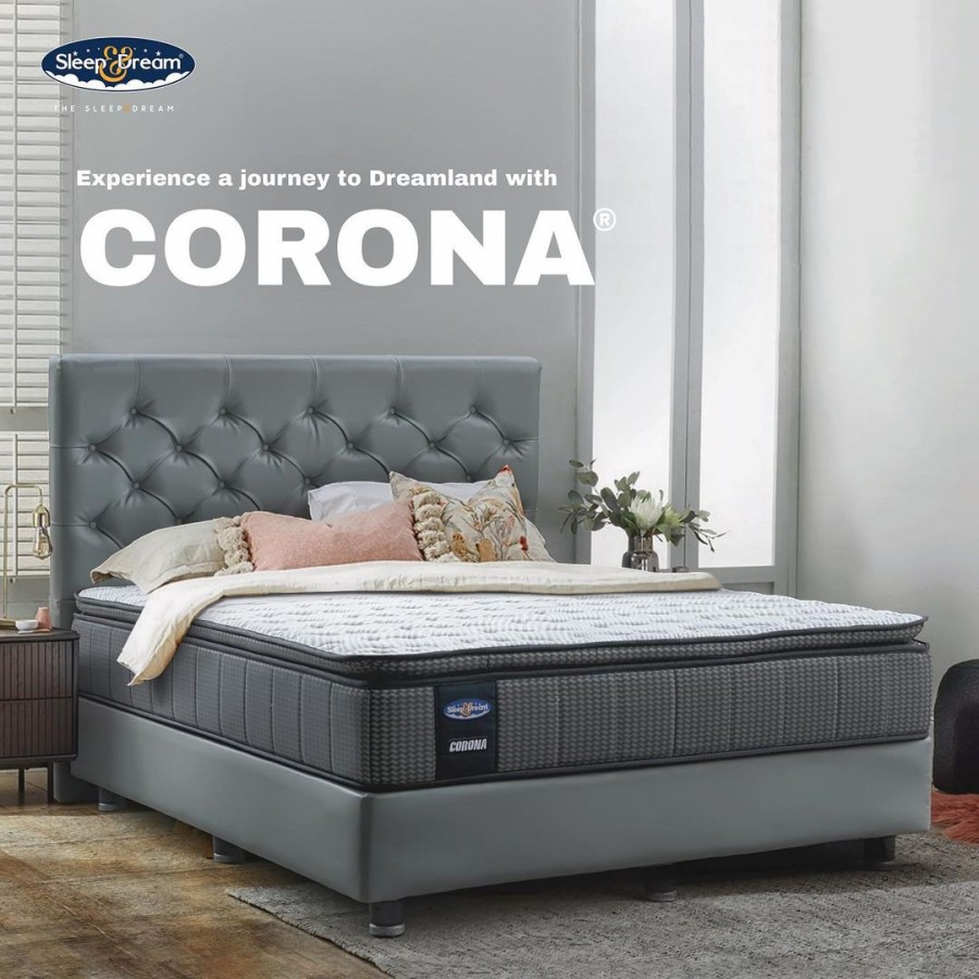 Kasur Sleep & Dream Sophia / Sleep & Dream Springbed Sophia (Full Set Mattress + Divan + Headboard + Bonus 