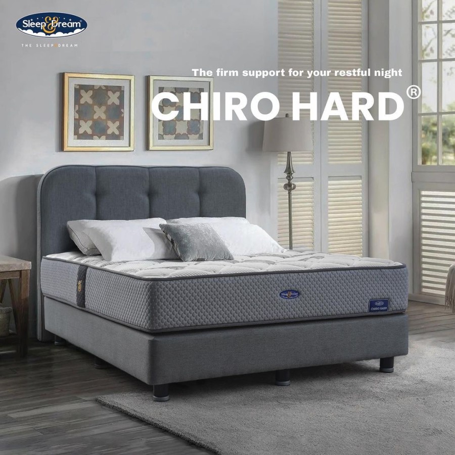 Kasur Sleep & Dream Chiro Hard / Sleep & Dream Springbed Chiro Hard (Fullset) 