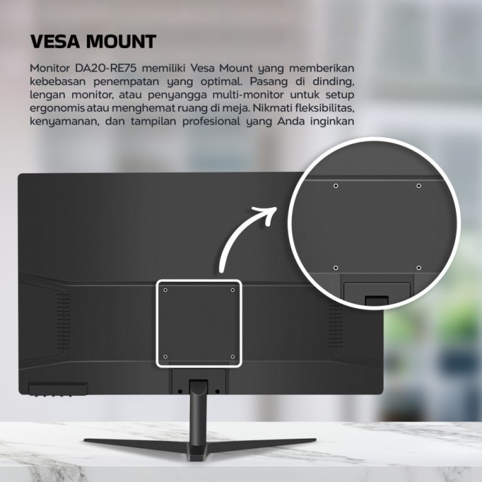DIGITAL ALLIANCE LED MONITOR TN PANEL 19.5 INCH 100HZ DA20 RE100 / DA20-RE100