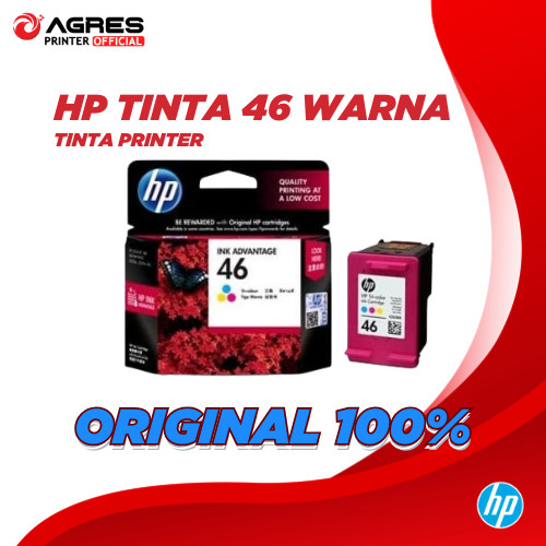 HP TINTA 46 COLOR TINTA CATRIDGE WARNA