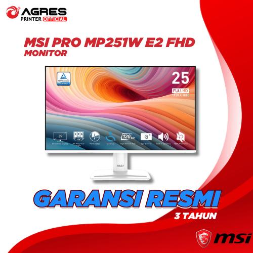 MSI MONITOR PRO MP251W E2 25" FHD 100HZ WHITE IPS PANEL