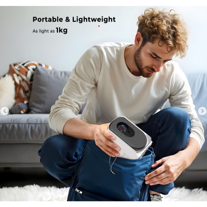 AUKEY HOME LED PROJECTOR RD880 | RD-880 HOME PROYEKTOR FHD | WHITE