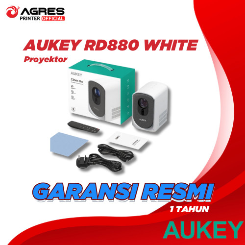 AUKEY HOME LED PROJECTOR RD880 | RD-880 HOME PROYEKTOR FHD | WHITE