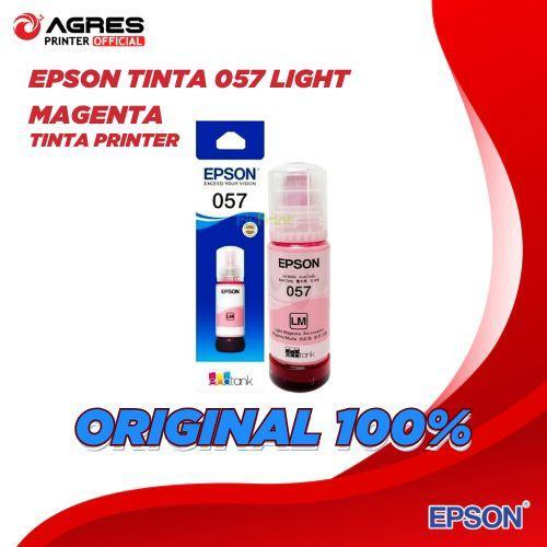 EPSON TINTA REFILL 057 LIGHT MAGENTA - TINTA REFILL UNTUK EPSON L8050 L18050 TINTA ORIGINAL
