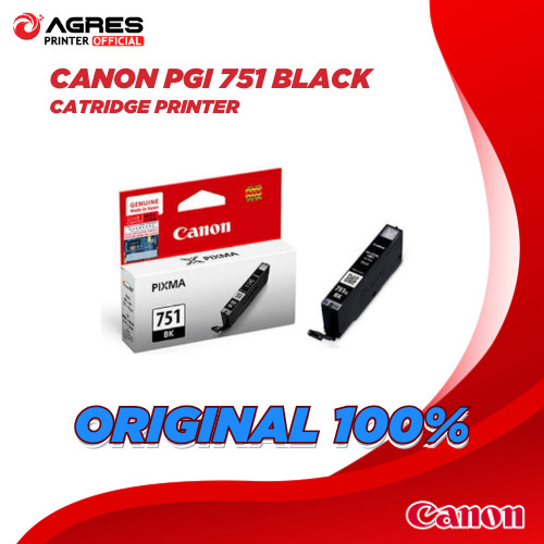 Tinta Original Canon 751 Black PGI-751 BK - Tinta Canon PIXMA iP8770 iX6770 iX6870 - Tinta Cartridge Katrid