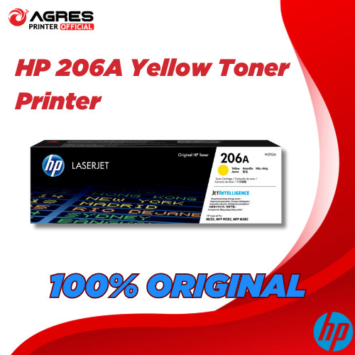 HP TONER 206A Yellow Color Original Laserjet Cartridge - WARNA