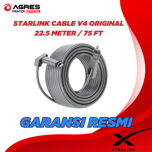 STARLINK CABLE V4 ORIGINAL 22.5 METER / 75 FT WTY 30DAYS