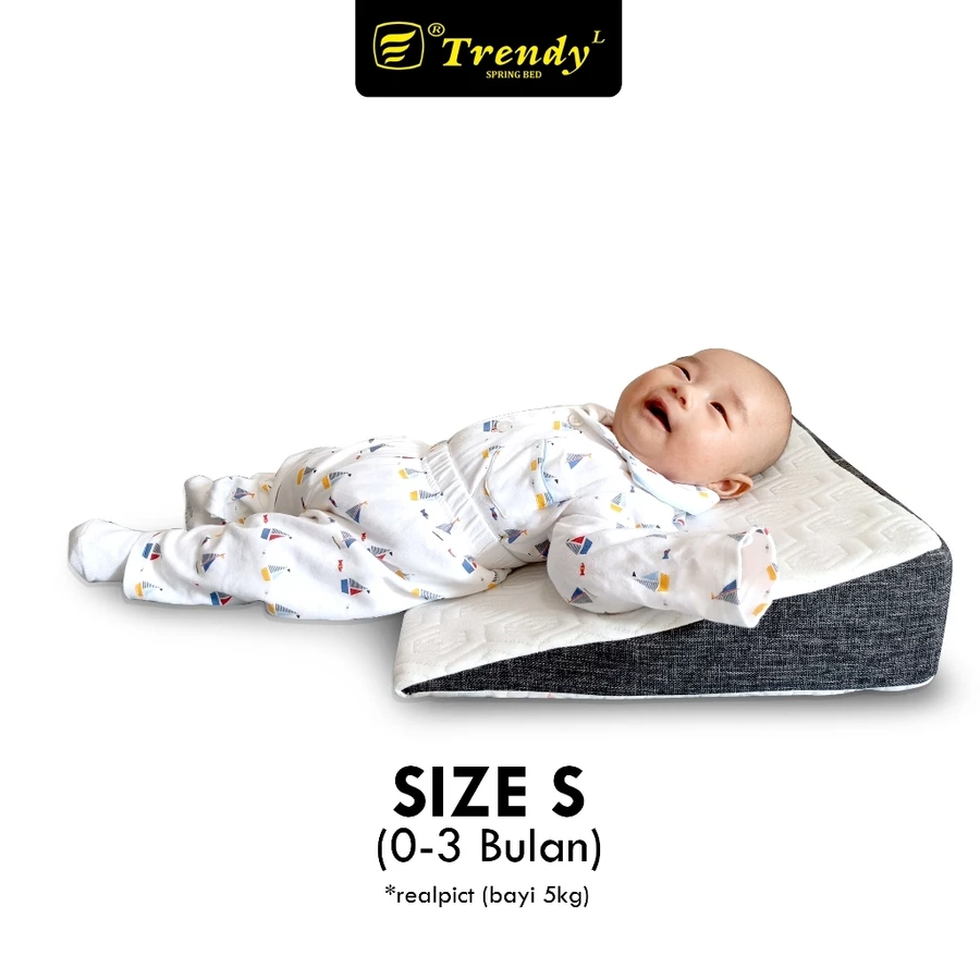 Trendy Wedge Pillow - Bantal Bayi - Bantal Miring - Bantal Anti Gumoh - Baby Pillow Wedge