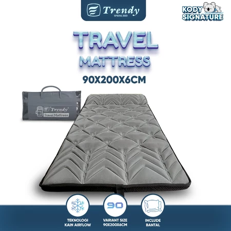 Kody Trendy Travel Mattress 90x200x6cm - Kasur Lipat/ Kasur Gulung/ Include Tas Busa