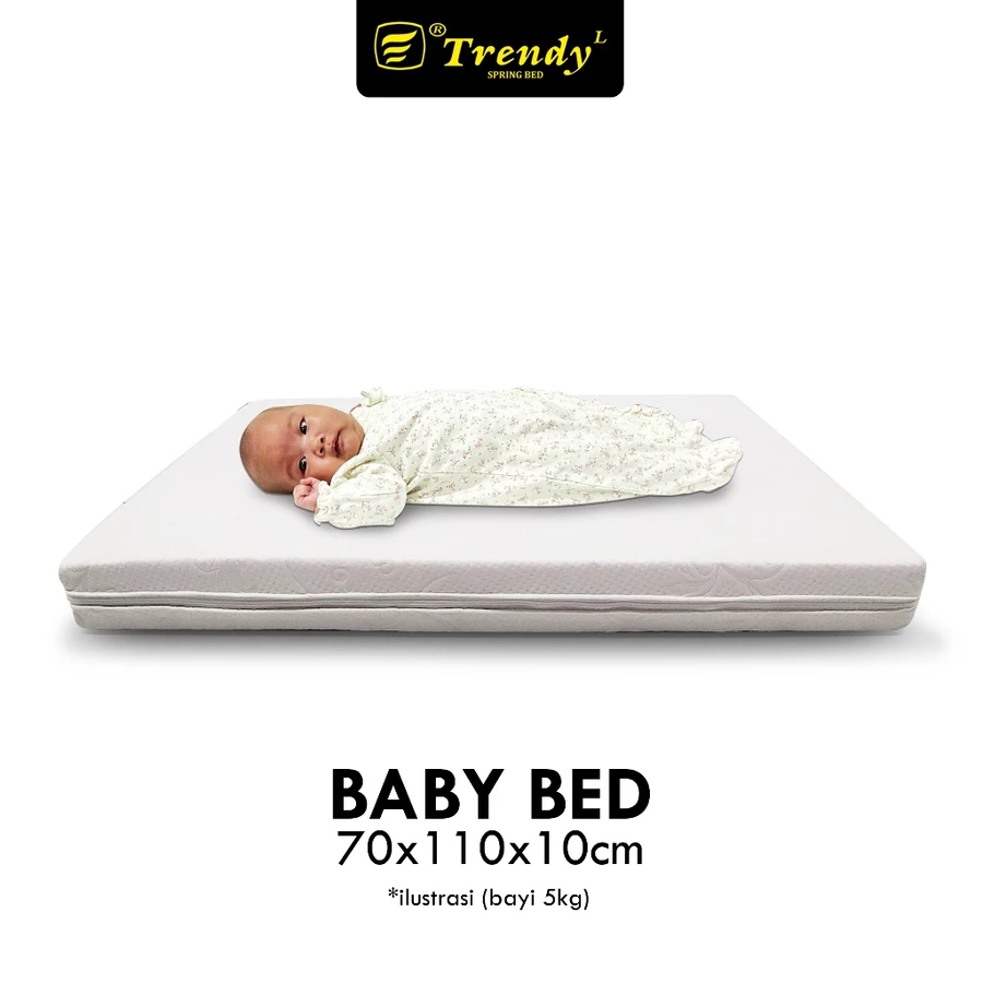 Trendy Baby Bed - Kasur Bayi Orthopedic Vacuum Density 50 Grade A Kasur Kesehatan Tulang Bayi