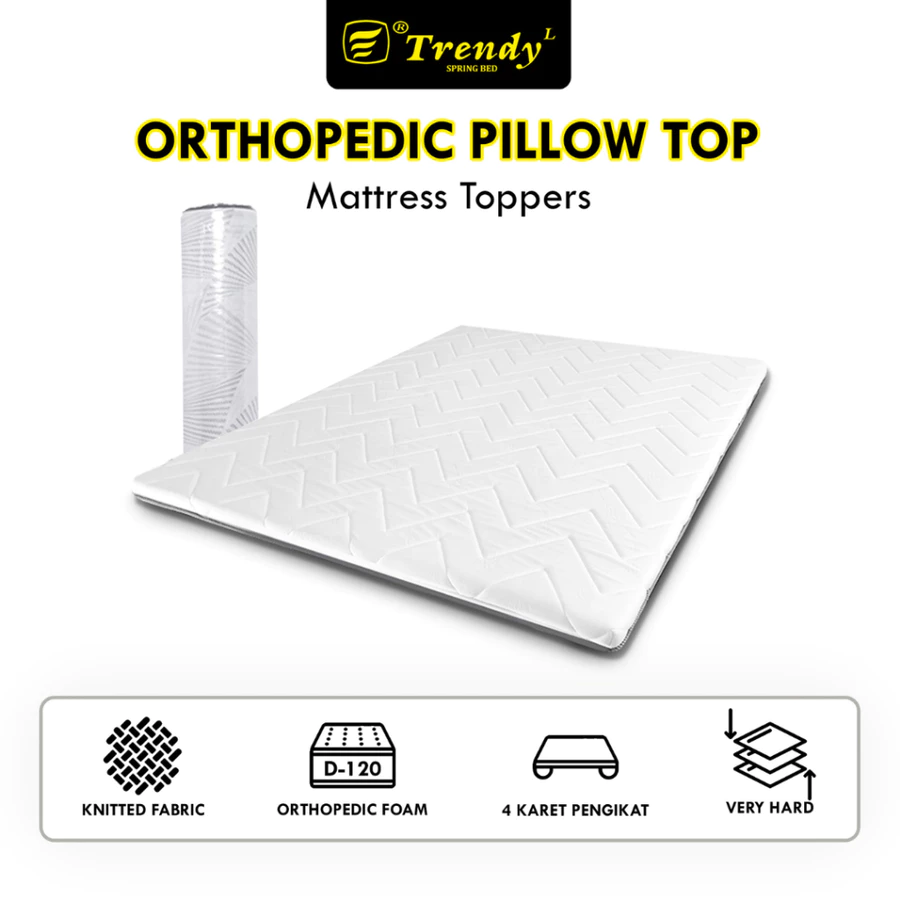 Trendy Topper Orthopedic - Mattress Toppers Spons Rebonded D120 (Press & Roll)