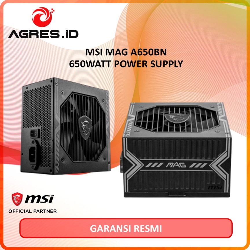 MSI MAG A650BN 650Watt PSU/ Power Supply 650W 80+ Bronze