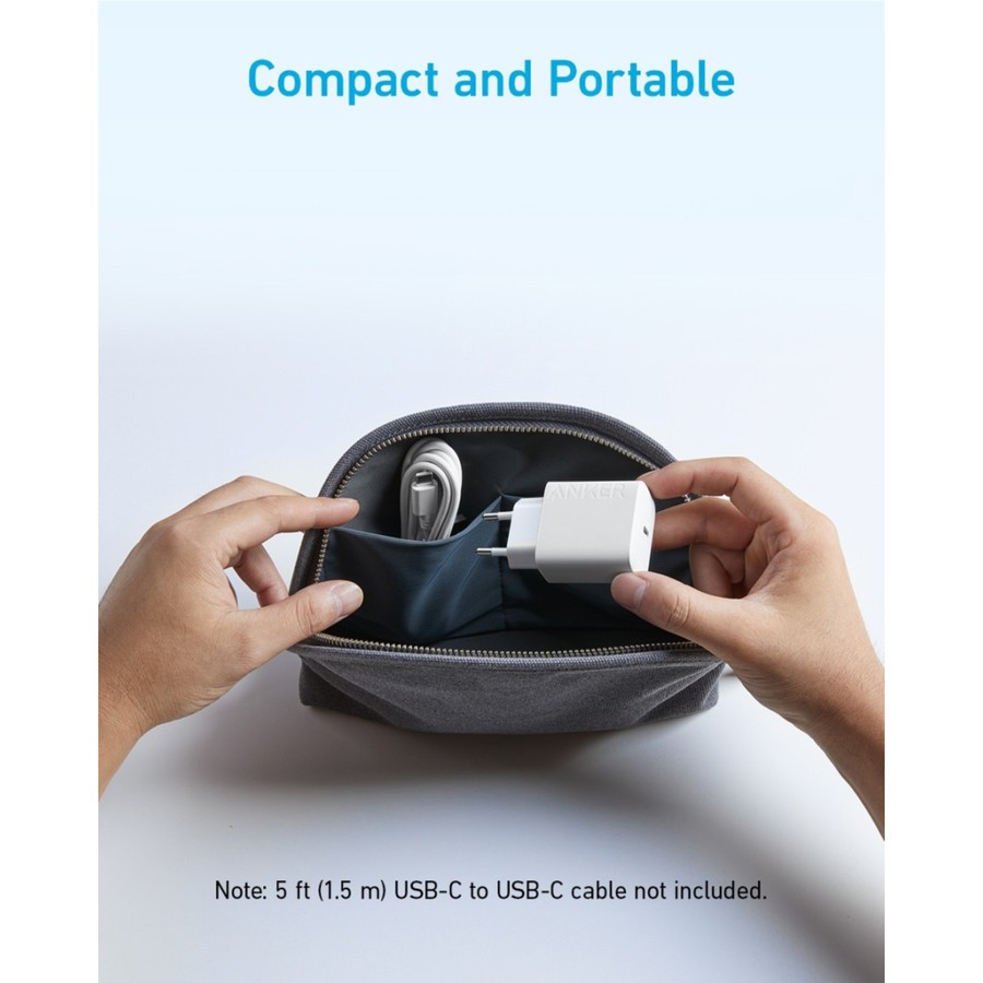 Anker Wall Charger PowerPort 20W Adapter USB-C Fast Charging PD A2347