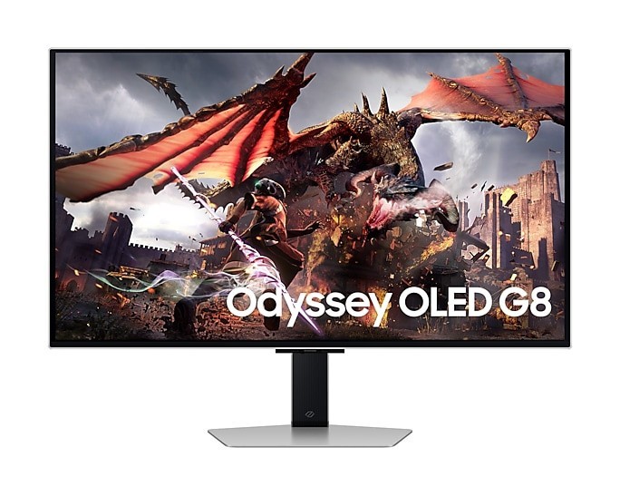 SAMSUNG Gaming Monitor ODYSSEY OLED G8 G80SD 32” 4K UHD 240Hz 0.03ms G-Sync PIVOT SPEAKER