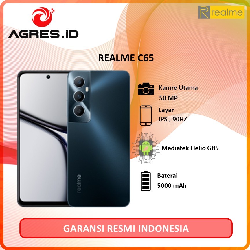 REALME C65 8GB 128/256GB Garansi Resmi 