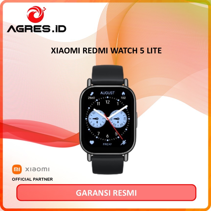 XIAOMI Redmi Watch 5 Lite | 1.96" AMOLED Display | Built-in GNSS | Baterai hingga 18 hari | 150+ mode olahraga