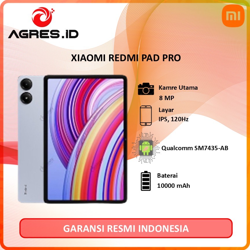 Xiaomi Redmi Pad Pro 8/256 GB - 12.1" - Garansi Resmi 