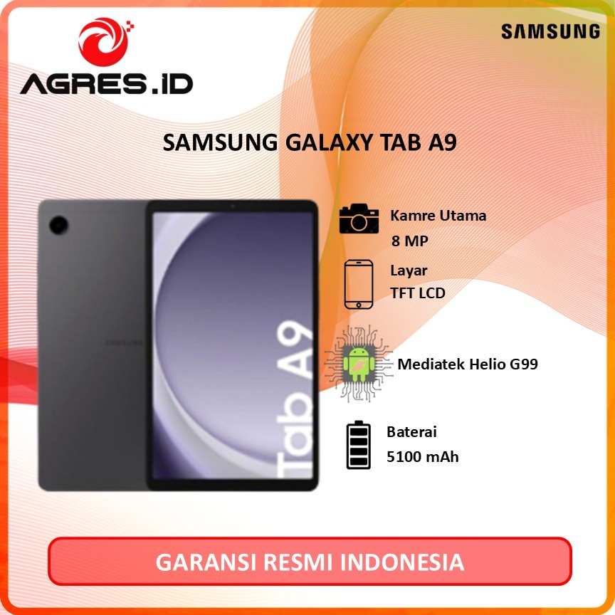 Samsung Galaxy Tab A9 4GB 64GB GARANSI RESMI