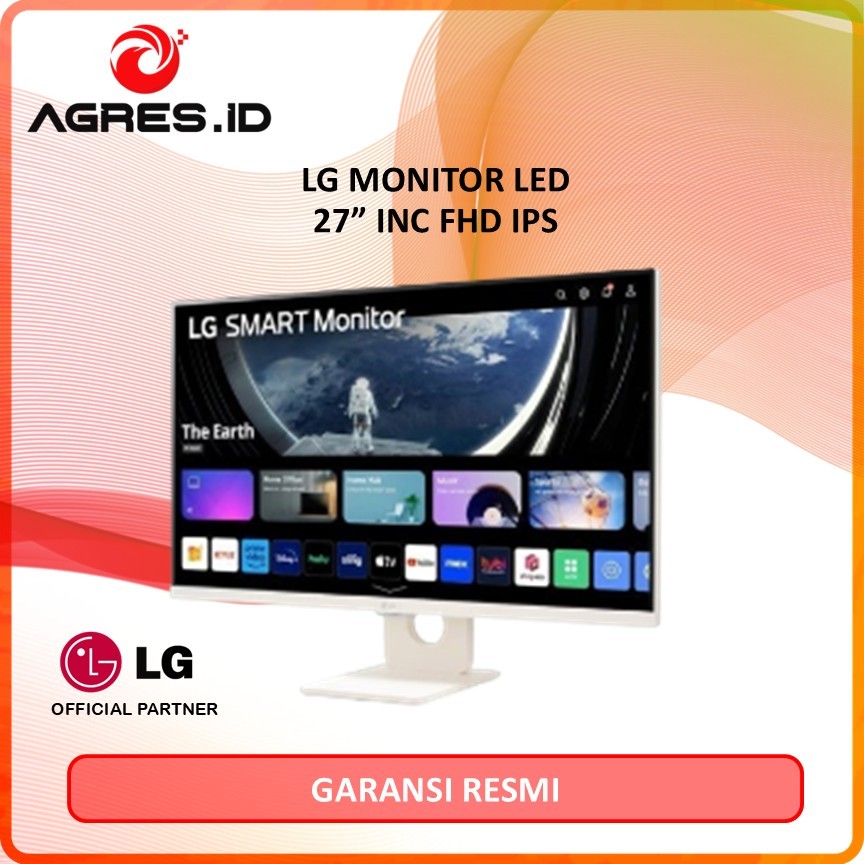 LG 27SR50F-W - 27" IPS FHD Smart Monitor with WebOS