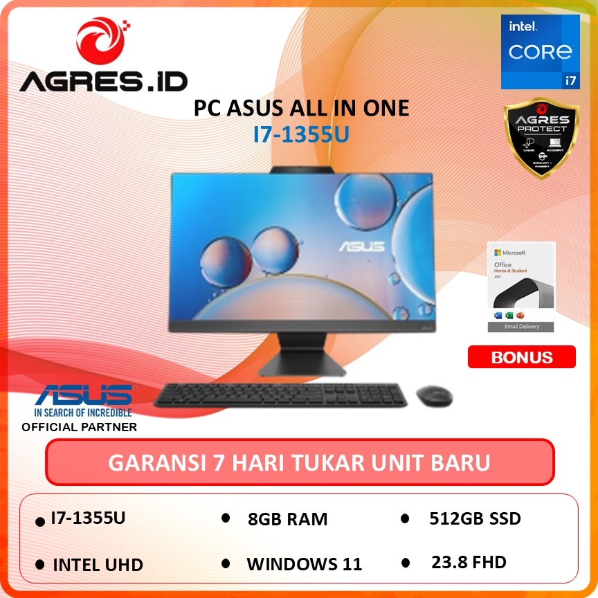 PC ASUS ALL IN ONE E3402WVAK I7-1355 8GB 512GB W11+OHS 23"