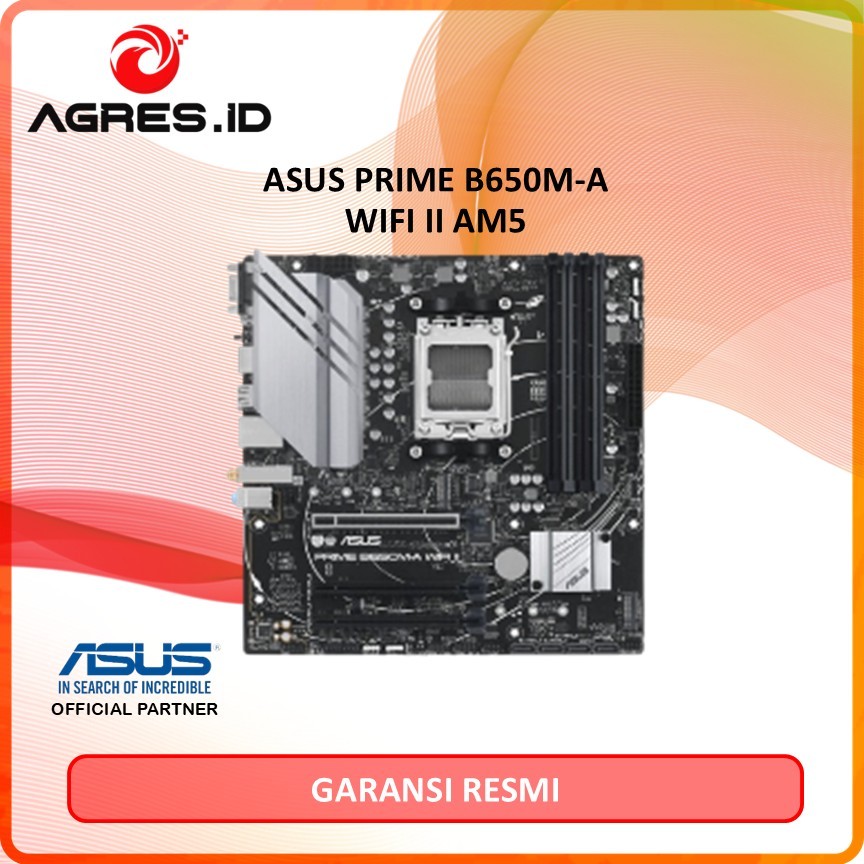 ASUS PRIME B650M-A WIFI II | MOTHERBOARD AMD B650 AM5 DDR5 mATX