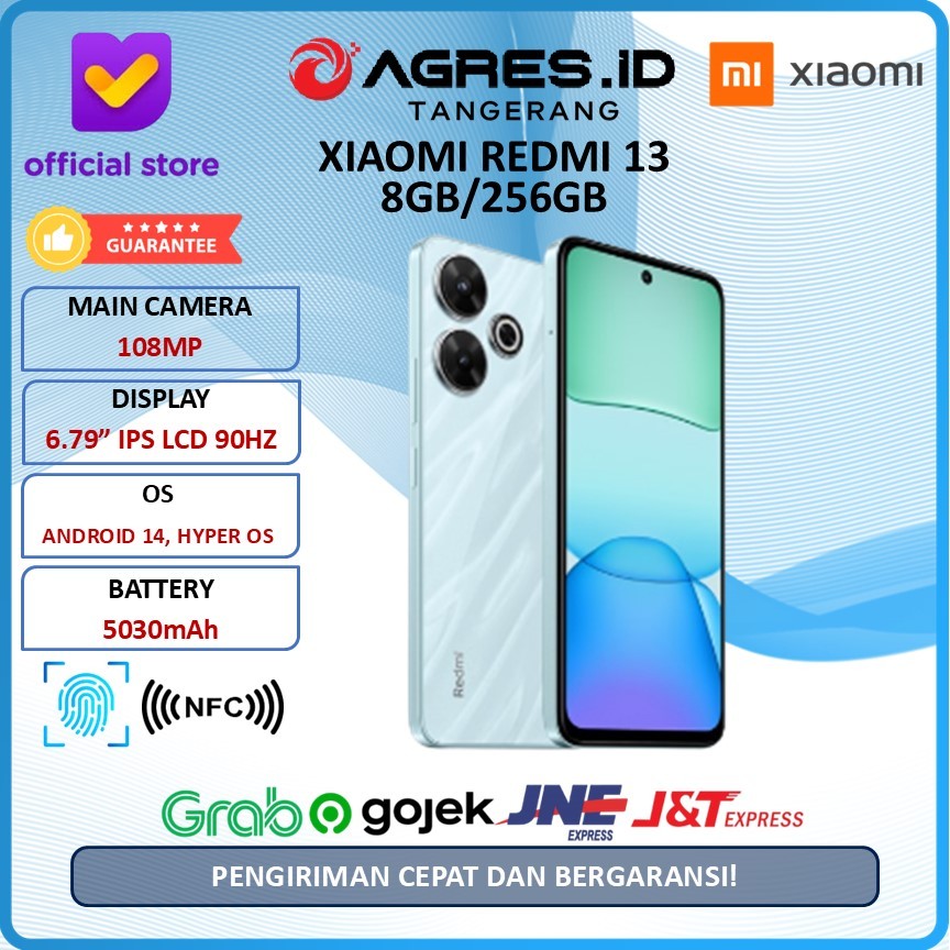 XIAOMI REDMI 13 8GB/256GB GARANSI RESMI INDONESIA