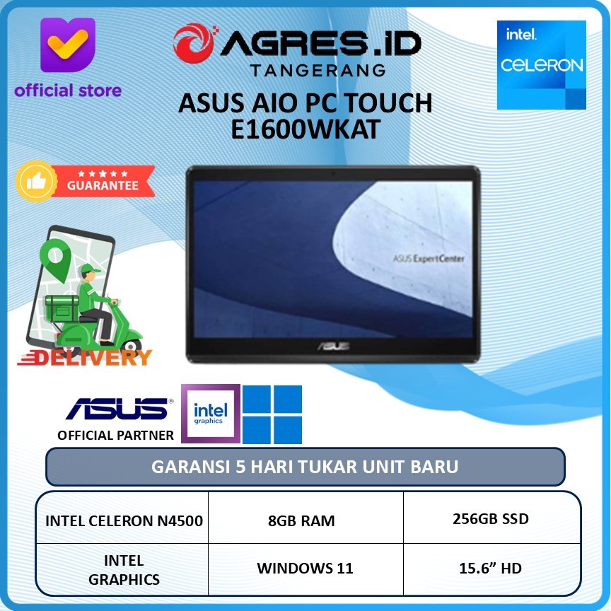 ASUS AIO TOUCH E1600WKAT INTEL CELERON N4500 8GB 256GB W11 15.6"