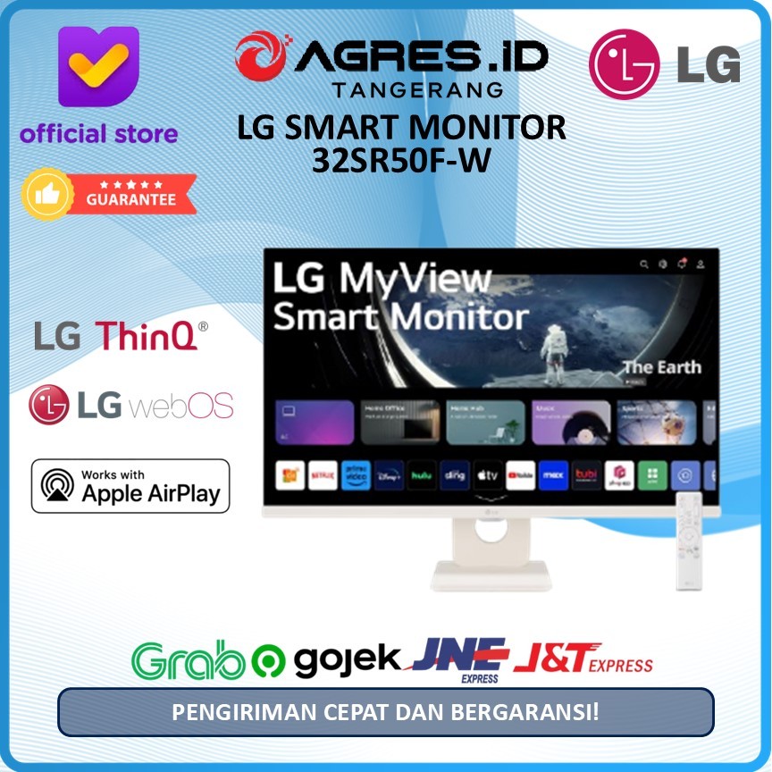 LG 32SR50F-W SMART MONITOR 27" FHD IPS WEBOS