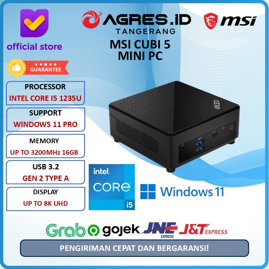 MSI MINI PC CUBI 5 I5 1235U FULL SET RAM - SSD