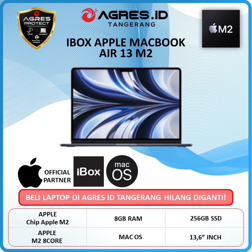 Ibox Apple Macbook Air 13 M2 8C GPU 8GB 256GB 8C CPU OS X 13,6"