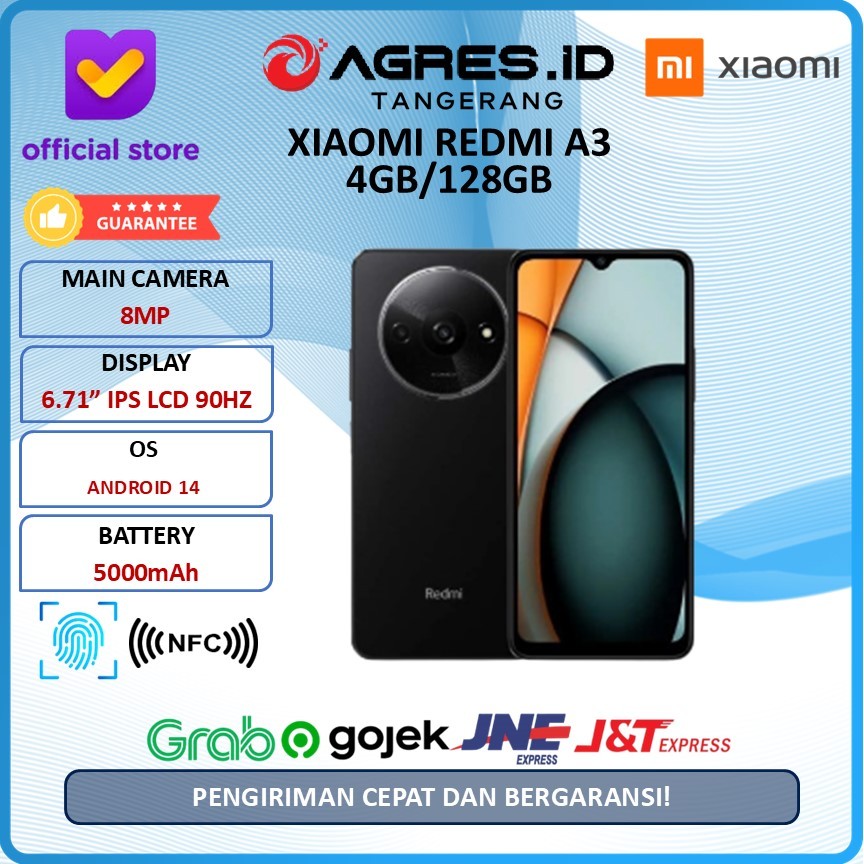 XIAOMI REDMI A3 4GB/128GB TERBARU GARANSI RESMI INDONESIA