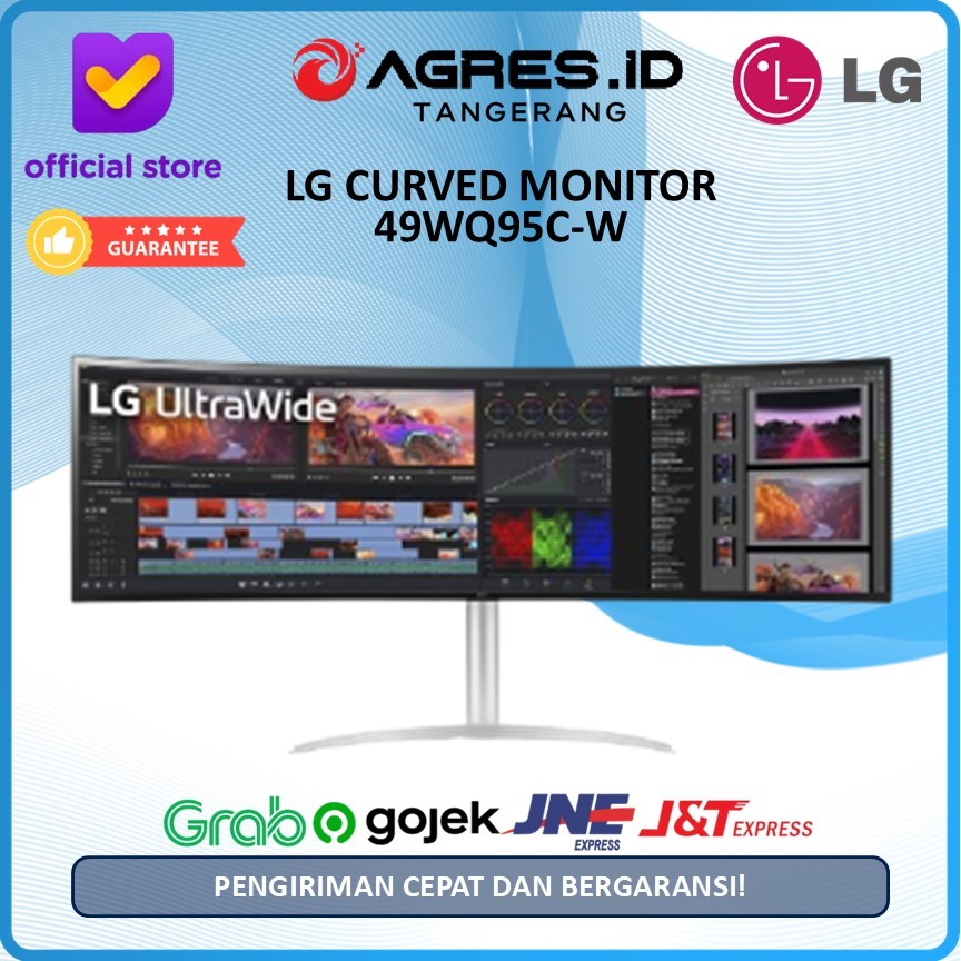 LG 49WQ95C-W CURVED MONITOR 49" ULTRAWIDE DUAL QHD 5K