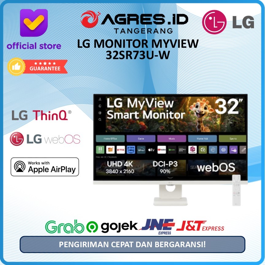LG 32SR73U-W MONITOR MYVIEW SMART 32.0 4K UHD WITH WEBOS