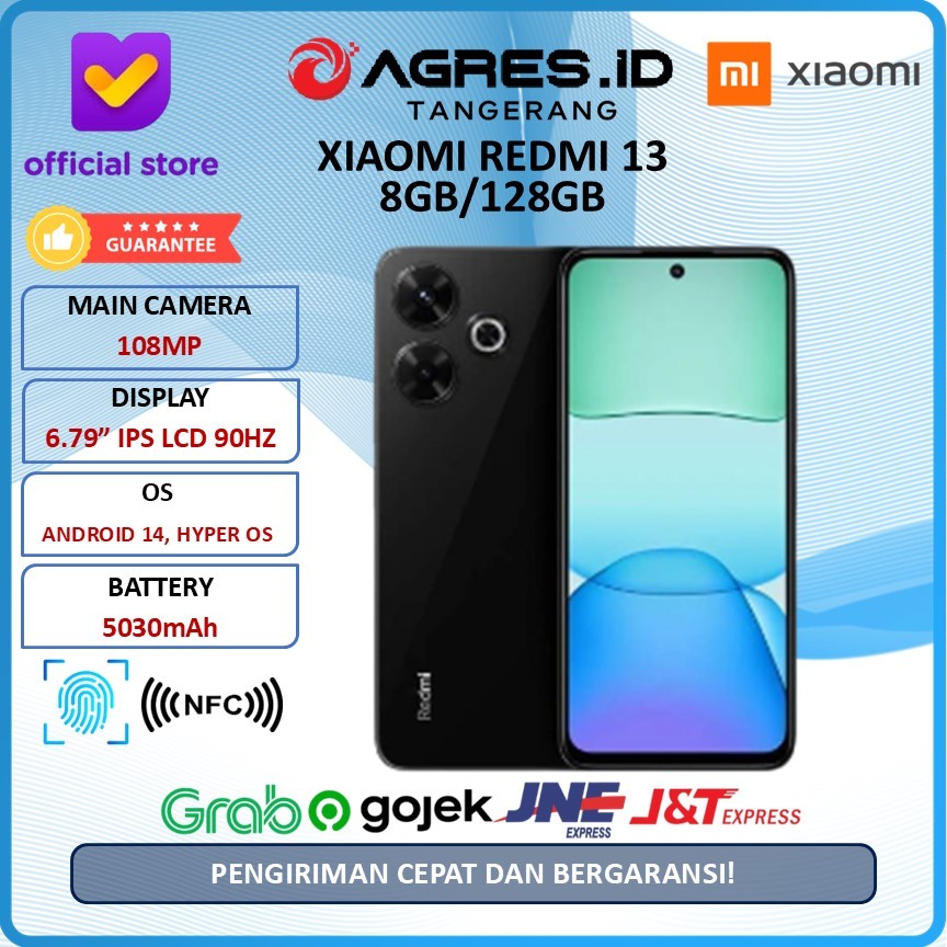 XIAOMI REDMI 13 8GB/128GB GARANSI RESMI INDONESIA