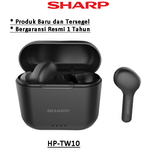 Sharp Bluetooth Waterproof IPX4 Earpiece Earphone Earbud HP-TW10