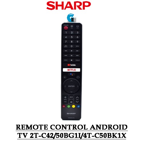 REMOTE CONTROL ANDROID TV 2T-C42BG1I/50BG1I/4T-C50BK1X (RRMCGB326WJN5)