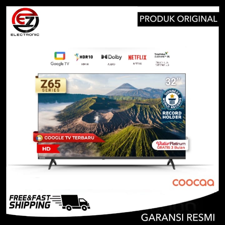 TV COOCAA 32Z65Y Google TV 32 Inch LED TV FLICKER FREE 32Z65Y 32Z65