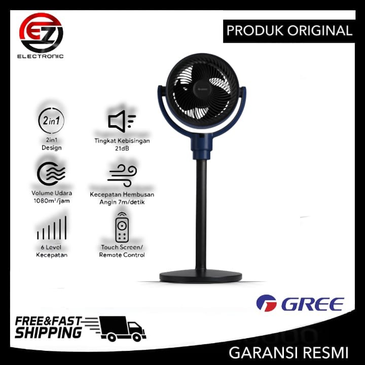 Gree Air Circulation Fan Ion Swing Otomatis 2in1 GCF-CIRCOOL13S