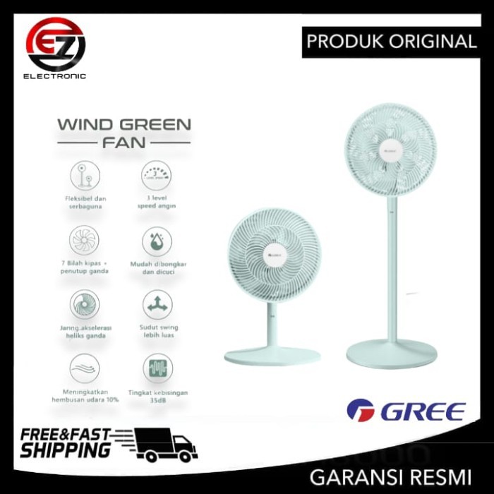 GREE GCF-14iGN Kipas Angin Fleksibel GREE Wind Green Fan GCF 14IGN