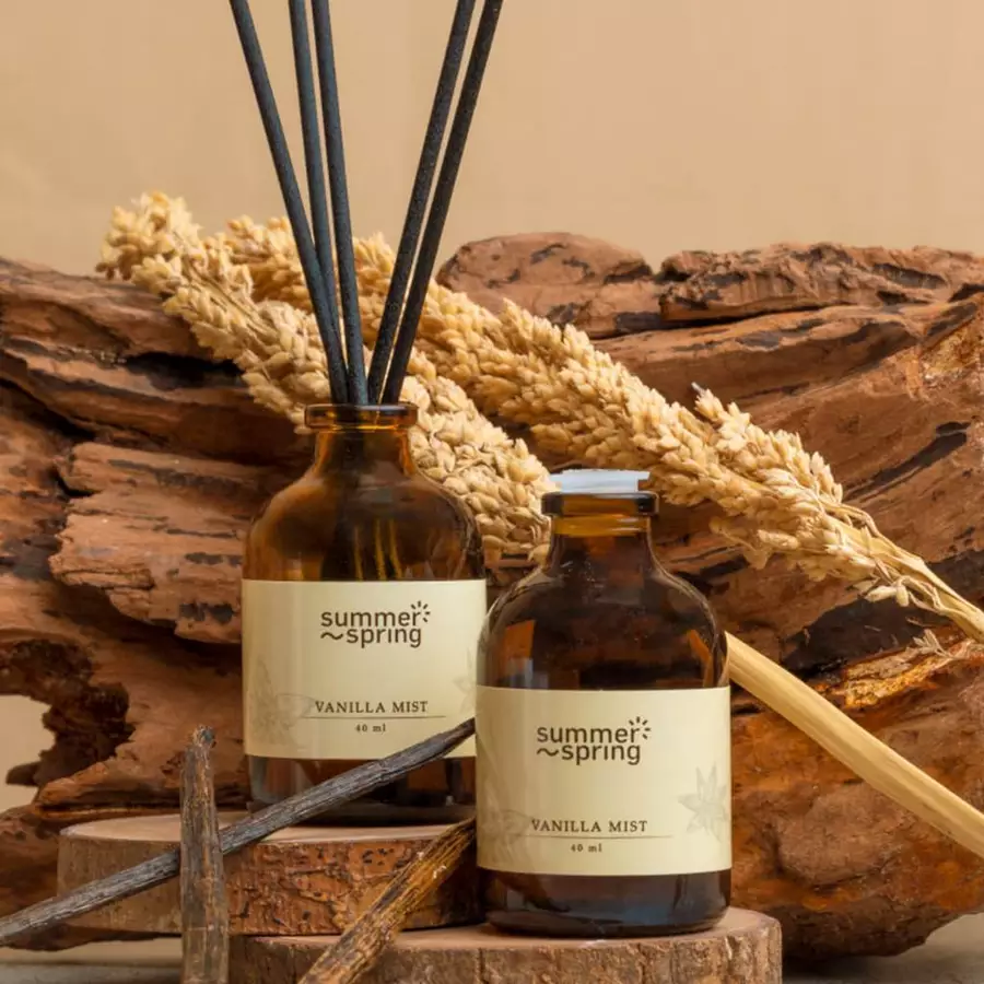 Reed Diffuser Vanilla Mist - Summerspring Pengharum 40 ML - Pengharum Ruangan / Pengharum Toilet