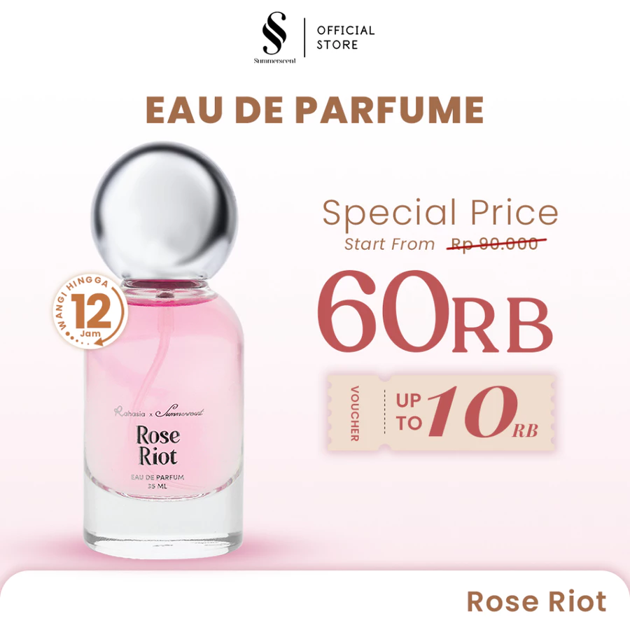 Parfum Summerscent X Rahasia Rose Riot 35 ML EDP