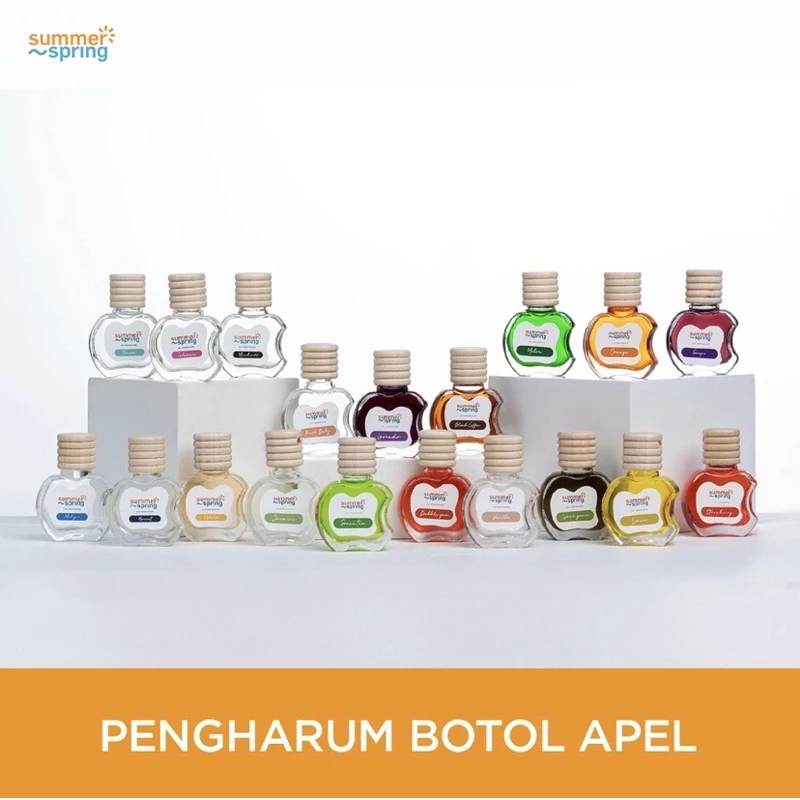 SUMMERSPRING Pengharum Botol Apel 10 ml - Untuk Ruangan, Kamar, Mobil