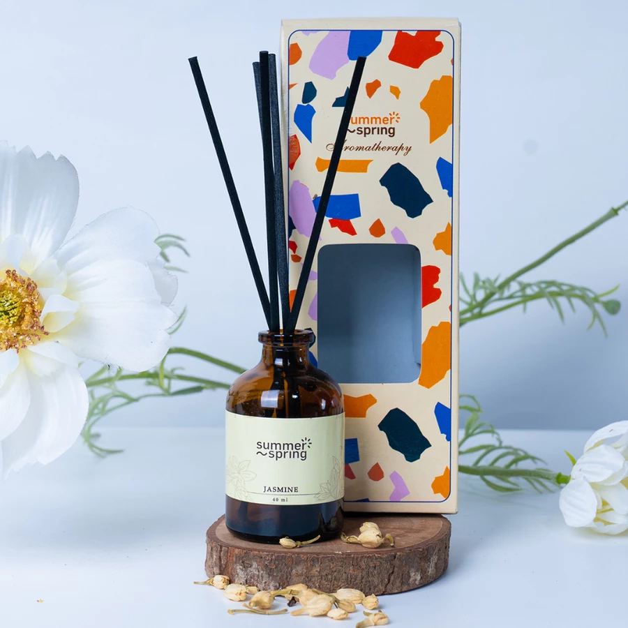Reed Diffuser Jasmine - Summerspring Pengharum 40 ML - Pengharum Ruangan / Pengharum Toilet