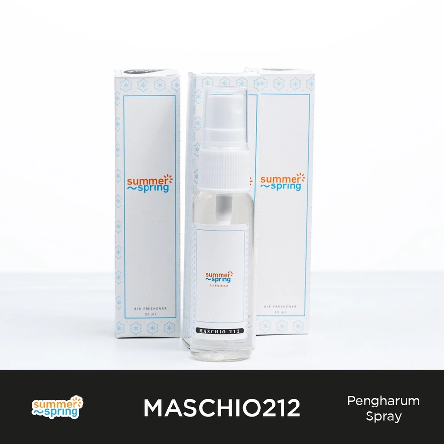 Summerspring Pengharum Spray / Pengharum Mobil/Ruangan/Toilet Spray | Bisa COD | Maschio 212